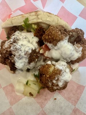 Vegan Arabic sandwich   at Lava Shawarma - W 23rd in New York City