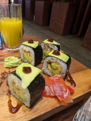 Avocado rolls at Akira - Modern Asian in Nairobi