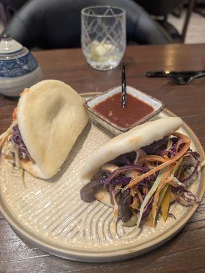 Trio mushroom bao buns at Akira - Modern Asian in Nairobi