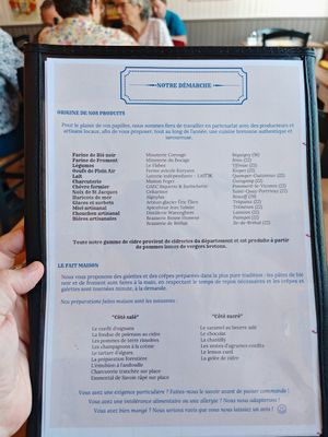 Products at Crêperie de l'Abbaye de Beauport in Paimpol