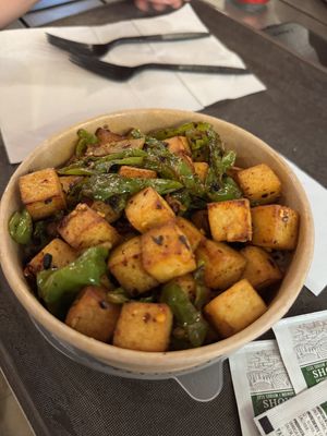 Berkshire rice bowl with tofu - from mola   at Novo Asian Food Hall in Pittsburgh