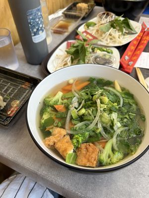 vegan pho  at Novo Asian Food Hall in Pittsburgh