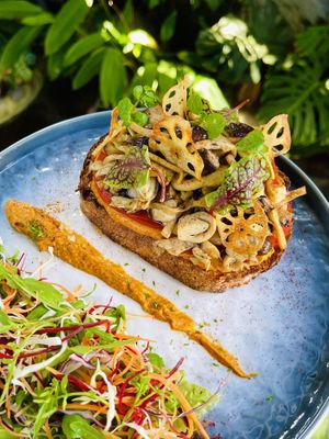 Mushroom on toast   at Artisan Cafe & Eatery in Nha Trang