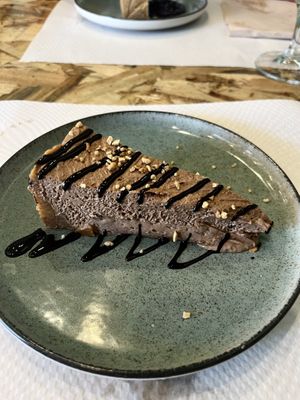 Tarta de nutella vegana  at Lila in Leliana