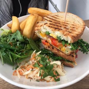 Veg sandwich  #Veganuary at Black Cat in East London