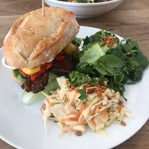 Tempeh sandwich  #Veganuary at Black Cat in East London