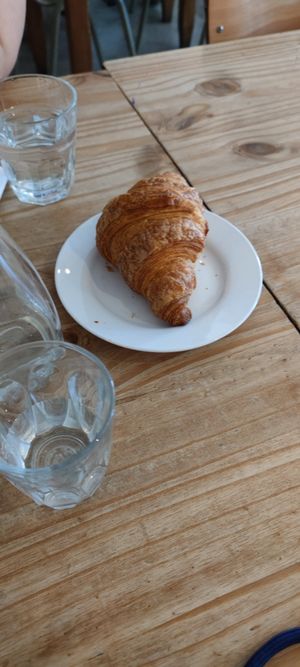 Vegan croissant at Black Cat in East London