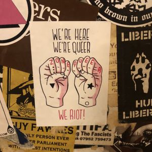 Vegan 🌱 sticker Art   at Black Cat in East London