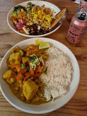 Salad and stew at Black Cat in East London