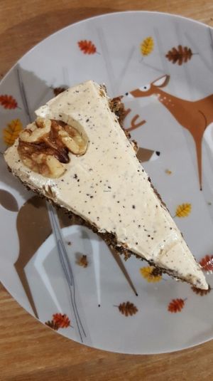 Coffee and walnut cake at Black Cat in East London