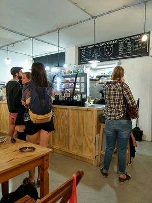 counter at Black Cat in East London