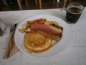 Black Cat Vegan Fry Up at Black Cat in East London