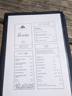 Menu 1 of 4 at Runwayskiln in Haverfordwest