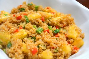 Pineapple quinoa at Live Life Vegetarian Food in Makati