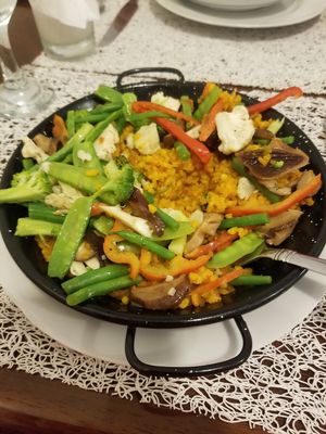 This was good but I wish it would have been cooked longer to give a crispy bottom. at Live Life Vegetarian Food in Makati