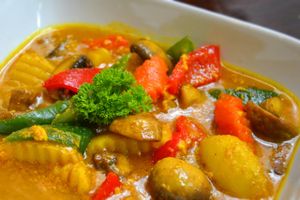 Potato curry at Live Life Vegetarian Food in Makati