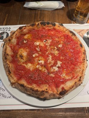 Pizza Marinara #Veganuary at Pizzeria Dalsegno Due in Hokkaido