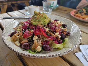 Vegan Nutty Salad at The Garden House in North London