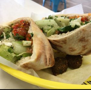 Falafel sandwich  at Hubbly Bubbly Falafel Shop in Orlando