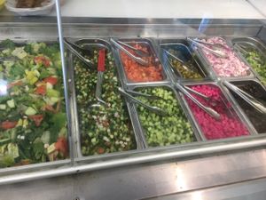 toppings at Hubbly Bubbly Falafel Shop in Orlando