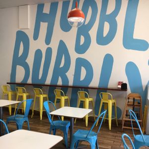 interior at Hubbly Bubbly Falafel Shop in Orlando