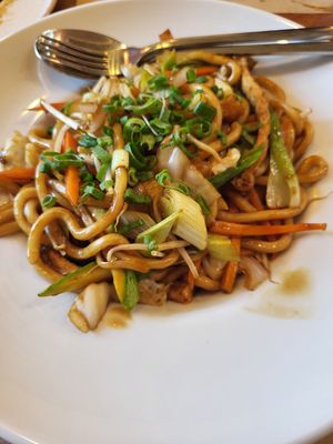 Vegan Udon noodles at Thang Long Vietnamese Restaurant in Athens