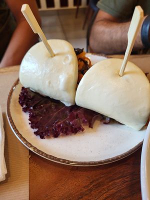 Vegan Bao buns at Thang Long Vietnamese Restaurant in Athens
