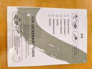 Ice cream: Vegan options are labelled with a leaf at Café Rheinschmökern in Krefeld