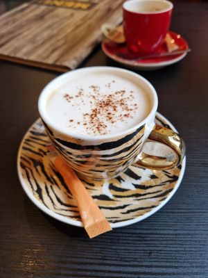 Cappuccino with oatmilk at Kattencafe de Muis  in Arnhem