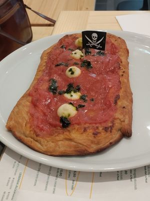 Deep fried pizza! at Pit'sa in Milan
