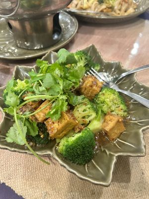 #42 garlic dish w/tofu (So amazing!) #Veganuary at Sawasdee Thai Cuisine in San Antonio