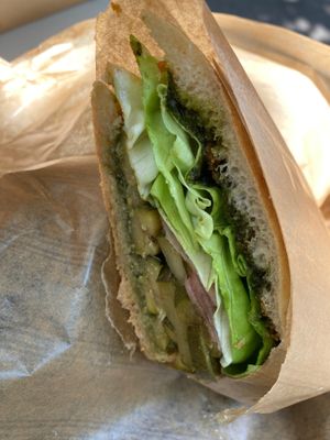 Incredible Hulk sandwich at CURB STREET FOOD in Paris