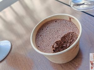 Chocolate mousse at CURB STREET FOOD in Paris