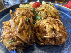 VG onion bhaji   at My Spice in Chester-le-street