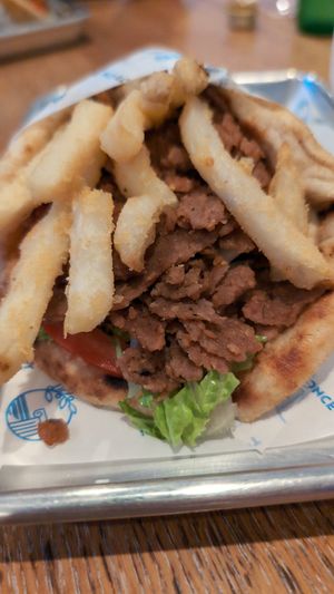 Plant based gyro pita at Gyro Concept Easton in Easton