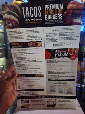 Menu at The Brass Tap in Plano