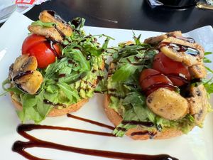 Avocado toast   at Bitter in Tirana