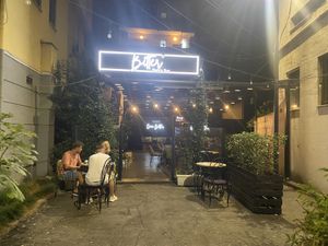 To find this place. You must look between buildings.  at Bitter in Tirana