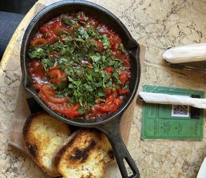 Vegan Shakshouka  at Bitter in Tirana