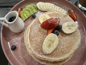 Vegan pancakes   at Bitter in Tirana