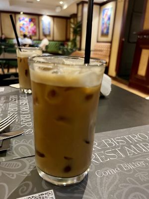 Iced latte   at Bitter in Tirana