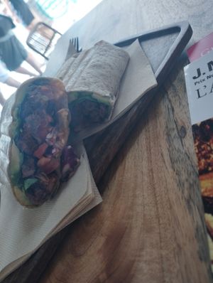 Jack fruit wrap at PLANT SHACK - Palma City in Mallorca