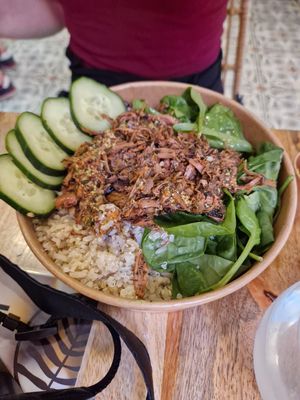 Pulled Jackfruit Bowl at PLANT SHACK - Palma City in Mallorca