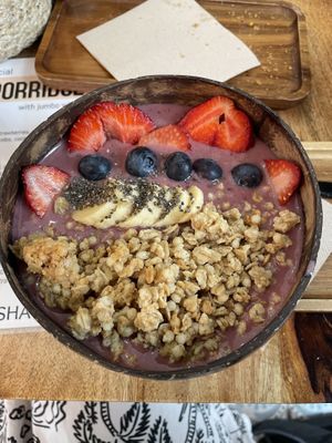 Açai bowl  at PLANT SHACK - Palma City in Mallorca