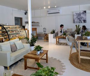 Interior at Cafe Q's in Koh Phangan