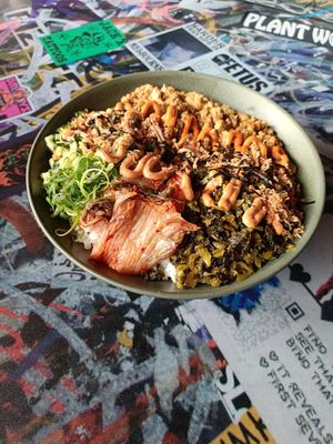 Curried Tofu Cauliflower Rice Bowl (VG) at Burner Bar in Prahran