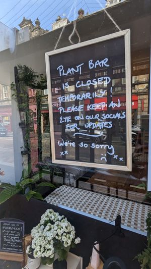 Plant Bar temporarily closed (sign seen July 30, 2024) at Plant Bar - Maybe closed in Inverness