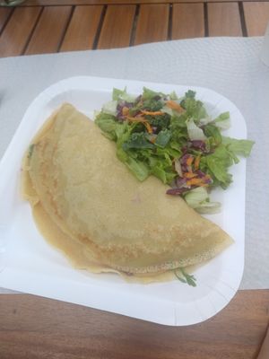 Vegan crepes 💚🌿✨ at Amuni Green Bar in Santa Cruz De Graciosa