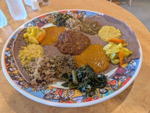 Veggie platter. at Gursha in Las Vegas
