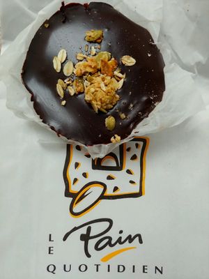 chocolate fudge brownie (I think?)  at Le Pain Quotidien in Liege